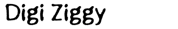 Digi Ziggy font preview